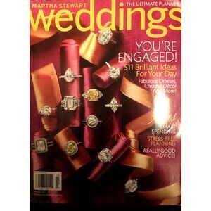 Martha Stewart Weddings Magazine Bridal Gowns Dresses Rings Planning Winter 2012